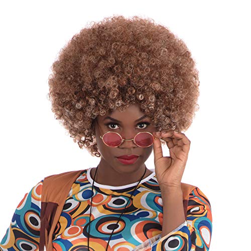 Bristol Novelty BW484 Beyonce Afro Wig Brown, One Size