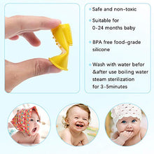 Load image into Gallery viewer, Vicloon silicone toothbrush baby, 6 Pack  Finger Brush with Clear Case Set Food Grade Tooth Cleaner Oral Massager for Infant &amp;Toddlers
