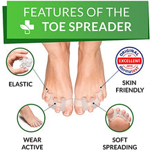 Load image into Gallery viewer, YogaMedic® Toe Separators for Overlapping Toes [6Pcs] to Relax Toes, Improved Gel Silicone, 0% BPA, One-Size, Spreader
