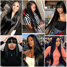 Load image into Gallery viewer, U Part Wig Human Hair Wigs for Black Women Straight Human Hair Half Wigs 100% Brazilian Glueless Full Head U-part Hair Extension Clip in Half Wig (14 inch)
