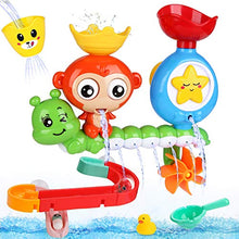 Load image into Gallery viewer, BBLIKE Baby Bath Toys, Bath Toys for 2, 3, 4+ Years Old Boys Girls Toddlers Kids Older Children, Monkey Water Toys Shower Toys Bathly Toy with Cup for Babies 18+ Mouths Gift Toy Set (B)
