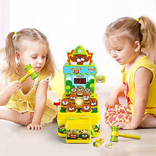 Load image into Gallery viewer, VATOS Whack Game Toy with Mole,Mini Electronic Arcade Game,Pounding Bench Coin game with 2 Hammers Toy,Interactive Educational Developmental Game for Toddlers Kids Girls and Boys Age 3 4 5 6 Years Old
