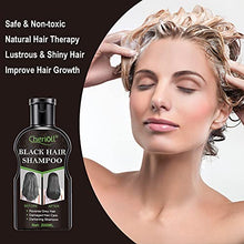 Load image into Gallery viewer, Black Hair Shampoo, Darkening Shampoo, Hair Growth Shampoo, Grey Reverse Hair Color Shampoo Natural Darkening Black Hair Ginger Colorin, Restore Lustrous and Shiny Hair
