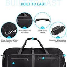 Load image into Gallery viewer, Gonex 100L Packable Travel Duffle Bag, Extra Large Luggage Duffel (Black)
