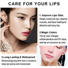 Load image into Gallery viewer, 3 Pcs Red Cherries Color Changing Lipstick,Aloe Vera Strawberry Long Lasting Lip Care Moisturizer Lip Balm Korean Magic Color Change Lip Gloss Lip Tint Stain Matte Makeup Jelly Crystal Lipstick Set for Women
