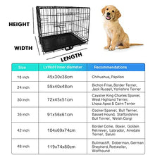 Load image into Gallery viewer, signzworld Puppy Dog Crate 2 Doors 24 inch with Removal Tray Folding Metal Pet Training Cage Animal Carrier Small
