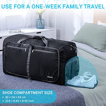 Load image into Gallery viewer, Gonex 100L Packable Travel Duffle Bag, Extra Large Luggage Duffel (Black)
