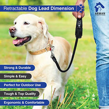 Load image into Gallery viewer, Dento Care Arman Retractable Dog Lead with Anti-slip Handle, Tangle Free Leads for Medium Dogs, 3m Strong Zinc Alloy Hook, Switch, Pet Walking Leash Dogs/Cats
