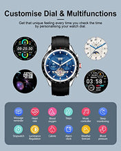 Load image into Gallery viewer, Smart Watch for Men, 1.32" HD Full Touch Screen Fitness Watch with Heart Rate Sleep SpO2 Health Monitor, IP67 Waterproof Stainless Steel Sports Pedometer Smart Watch for Android iPhone Phones
