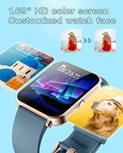 Load image into Gallery viewer, HUAKUA Smart Watch for Women Men,1.69 inch HD Touch Screen Fitness Watch Smartwatch with SpO2 Heart Rate Monitor Sleep Tracker Pedometer Personalized Watch Face Multi Sport Modes for Android iOS
