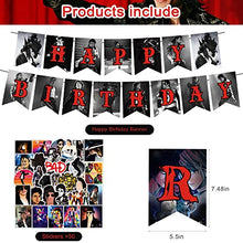 Load image into Gallery viewer, 82 Pcs Michael Jackson Party Decorations, Vintage Pop Music Fans Birthday Party Supplies, Rock Music Fans Birthday Party Favor Michael Jackson Theme Birthday Supplies Birthday Decor
