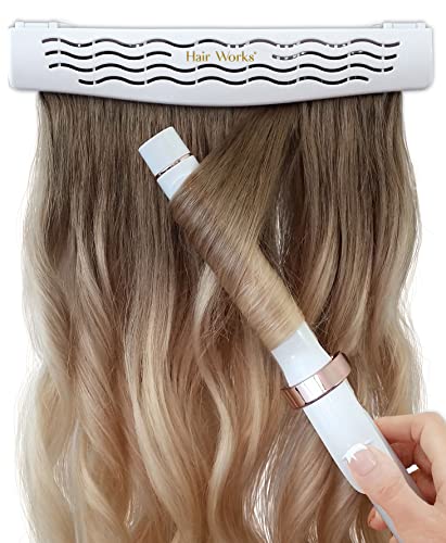 Hair Works 4-in-1 Hair Extension Style Caddy - Lightweight, Waterproof and Portable, This Hair Extension Holder Is Designed To Securely Hold Your Extensions While You Wash, Style, Pack and Store Them