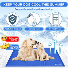 Load image into Gallery viewer, LITOSKY Dog Cooling Mat Large, Pet Self Cooling Mat Non-Toxic Gel, Pressure Activated Dog Cool Mat Pad, Pets Sleeping Bed Cooling Mat for Dogs Cats Puppy in Hot Summer, Waterproof 90x50xm
