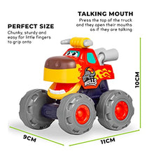 Load image into Gallery viewer, Tippi Monster Truck Toy Cars - Set of 3 Push Along Cars - Toy Car Set For 1, 2, 3 Year Olds - 2 Year Old Boy Gifts - Kids Toys Age 1 Year +
