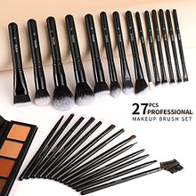 Load image into Gallery viewer, Amazon Brand - Eono Makeup Brushes 27Pcs Professional Premium Synthetic Makeup Brushes Sets for Foundation Blending Face Powder Blush Concealer Eye Cosmetics

