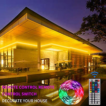 Load image into Gallery viewer, Ksipze Led Strip Lights 10m RGB Color-Changing Led Lights with 44 Keys Remote Control and 12V Power Supply Led Light Kit for Home Lighting Flexible Strip Light for Bedroom Home Decoration (10 Meter)
