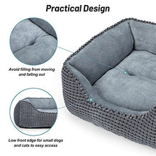 Load image into Gallery viewer, JOEJOY XL Dog Bed Large Washable Grey Pet Bed , Sraised Hund Dog Bed Or Cats Super Soft Comfy Wool Fleece PP Cotton Made Into A Hund Dog Beds For Labradors
