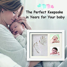 Load image into Gallery viewer, PewinGo Footprint Kit &amp; Handprint Kit, Baby Photo Frame Kit Clay for Newborn Baby Girls and Boys, Baby Shower Gifts,Baby Registry, New Parents Gift, Perfect Baby Memory and Nursery Room Decoration
