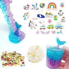 Load image into Gallery viewer, DIY Slime Kit - Slime Making Kit for Kids Art Craft, with 48 Glitter Powder, 12 Crystal Clear Slime Kids Art Craft Toys Gifts for Kids Age 6+ Year Old
