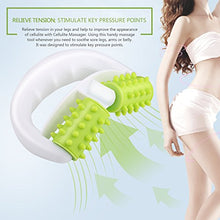Load image into Gallery viewer, MURLIEN Cellulite Massager, Anti Cellulite Massage Roller for Muscle Soreness and Remove Cellulite, Body Roller Brush for Shoulder, Arms, Buttocks, Back, Abdomen, Legs and Calves – Green/White
