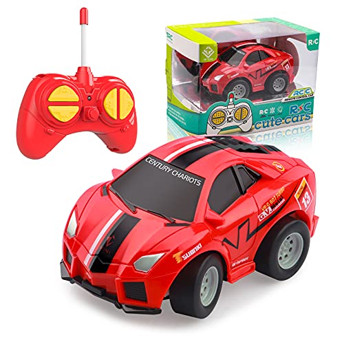 Toys for 2 3 4 5 Year Old Boys Girls, Remote Control Cars for Kids Toys Age 2-5, RC Car Toddler Toys Age 2-4, Toys Cars for 2 3 4 Year Old Boys, Birthday Gifts for 2-5 Year Old Boy Girl, Red