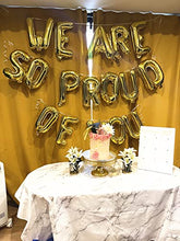 Load image into Gallery viewer, JeVenis Set of 11 We Are So Proud of You Balloon Graduation Banner Congratulations Banner Graduation Party Decorations Graduation Commencement Decoration for College High School
