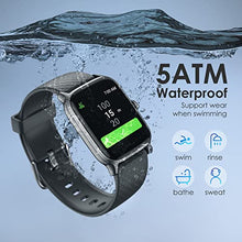 Load image into Gallery viewer, Fitness watch, Oraimo 5 ATM Waterproof Smart Watch for men with Sleep and Heart Rate Monitor, Smartwatch for Boys with Pedometer 14 Sports Mode, Android ios compatible, Smartwatch for Women Men Kids
