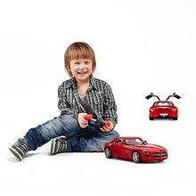Load image into Gallery viewer, RASTAR RC Car | 1/14 Scale RC Mercedes-Benz SLS AMG Remote Control Car for Kids, Benz Model Car with Open Doors/Working Lights - Red
