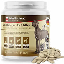 Load image into Gallery viewer, Veddelholzer Dog Joint Tablets with Greenlipped Mussel MSM and Devil's Claw Glucosamine and Collagen from Germany 125 Capsules Treats with Hyalurron &amp; Omega3
