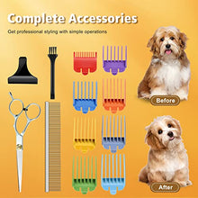 Load image into Gallery viewer, Dog Clippers with 24V Powerful Motor, Plug-in &amp; Quiet Professional Dog Hair Trimmer, Pet Grooming Clippers, Dog Grooming Kit with 8 Comb Guides for Thick Coats Dogs Cats Horse
