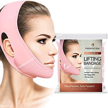 Load image into Gallery viewer, ParaFaciem Reusable V Line Mask Facial Slimming Strap Double Chin Reducer Chin Up Mask Face Lifting Belt V Shaped Slimming Face Mask
