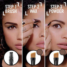 Load image into Gallery viewer, Rimmel London Brow This Way Eyebrow Powder Sculpting Kit, Groomed Finish and Ultimate Precision with Duo Compact Formula, Dark Brown

