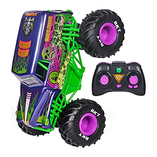 Monster Jam Official Grave Digger Freestyle Force, Remote-Control Car, Monster Truck Toys for Boys Kids and Adults, 1:15 Scale