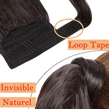 Load image into Gallery viewer, 20 Inch Wrap Around Ponytail Extension Corn Wave Magic Hairpiece Synthetic Ponytail Hair Extension For Women Ladies [Dark Brown]
