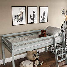 Load image into Gallery viewer, Vida Designs Sydney High Sleeper Cabin Bunk Bed With Ladder, Solid Pine Wood Frame, Kids Children, Single 3 Foot, Grey
