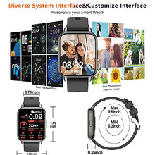 Load image into Gallery viewer, Smart Watch 2021, Fitness Tracker for Android iOS, 1.69" Touch Screen Smartwatch 24 Sports Modes Fitness Activity Trackers with HR Sleep Monitor, IP67 Waterproof Fitness Watch Pedometer for Women Men
