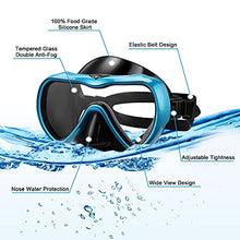 Load image into Gallery viewer, Yumcute Dry Snorkel Set, Adult Anti-Fog Anti-Leak Snorkel Mask,180° Panoramic Ultra-Clear Diving Mask, Soft and Comfortable, Adjustable, Best gifts for Adult and Youth.
