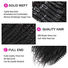 Load image into Gallery viewer, Ms Taj Afro Kinky Curly Clip in Hair Extensions 20 Inch Real Human Hair 10pcs Clips in Human Hair Extensions for Black Women
