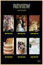Load image into Gallery viewer, Personalized Cake Toppers for Wedding - Customize Your Own Wedding Cake Topper by Choosing Design, Color, Text and Size – Made in UK. (Silver, 8 Inch)
