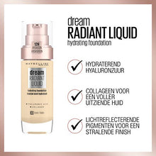 Load image into Gallery viewer, Maybelline Foundation, Dream Radiant Liquid Hydrating Foundation with Hyaluronic Acid and Collagen - Lightweight, Medium Coverage Up to 12 Hour Hydration - 10 Ivory
