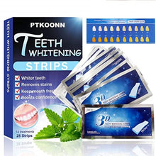 Load image into Gallery viewer, Teeth Whitening Strips,Teeth Bleaching,Teeth Whitening Kit,Teeth Whitening Strips Advanced Double Elastic Gel Strips Kit 28 Pcs 14 Treatments for Teeth Care,Mint Flavor

