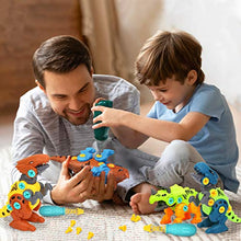 Load image into Gallery viewer, Dreamon Take Apart Dinosaur Toys for Kids with Storage Box Electric Drill, DIY Construction Build Set Educational STEM Gifts for Boys Girls

