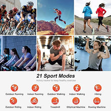 Load image into Gallery viewer, FMK Smart Watch Fitness Full Touch Screen Watch for Men, Call Dial and Text Notification Smart Watch with 24h Heart Rate Blood Pressure Sleep Monitor, IP68 Waterproof Pedometer for iOS Android
