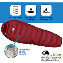 Load image into Gallery viewer, Hyke &amp; Byke Shavano 0 Degree C Ultralight Down Mummy Sleeping Bag: 3 Season Bag Under 1 Kg with ClusterLoft Base - The Lightest, Bag for Thru Hiking, Backpacking, Camping
