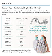 Load image into Gallery viewer, Slumbersac Toddler Summer Sleeping Bag with feet Bamboo Muslin 0.5 Tog 100cm GEO Leaf | Baby Sleep Bag with Legs for Babies from 100 to 110 cm | Baby Sleeping Bag with Legs 0.5 tog
