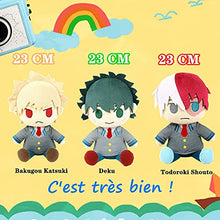 Load image into Gallery viewer, MHA Plush Doll Pillow Creative Soft Stuffed Anime Plush Doll Christmas New Year Gift 25CM (Todoroki Shouto)

