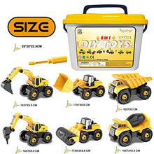 Load image into Gallery viewer, Vanplay Take-Apart Construction Vehicles Excavators Truck Toy with Storage Box, 6 in 1 DIY Building Educational Gift Toys for Boys Girls Age 3 4 5

