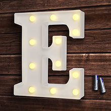 Load image into Gallery viewer, bemece LED Alphabet Letter Lights, Decorative Warm Plastic Light up Letters- E
