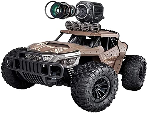 Lotees Off-Road RC Trucks Remote Control Car with 720P HD FPV RC Car Camera with Camera, 1/18 Scale Off-Road Remote Control Truck Remote Control Model Off-Road Vehicle Toys for Boys Gift for Adults an