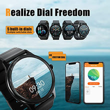 Load image into Gallery viewer, H.TANG Smart Watch Fitness Trackers With Heart Rate Monitor Fit Bitwatches Mens Messages Reminder Waterproof IP67 Lets Com Smartwatch Calorie Step Counter Bracelet Compatible Android iPhone (Black)
